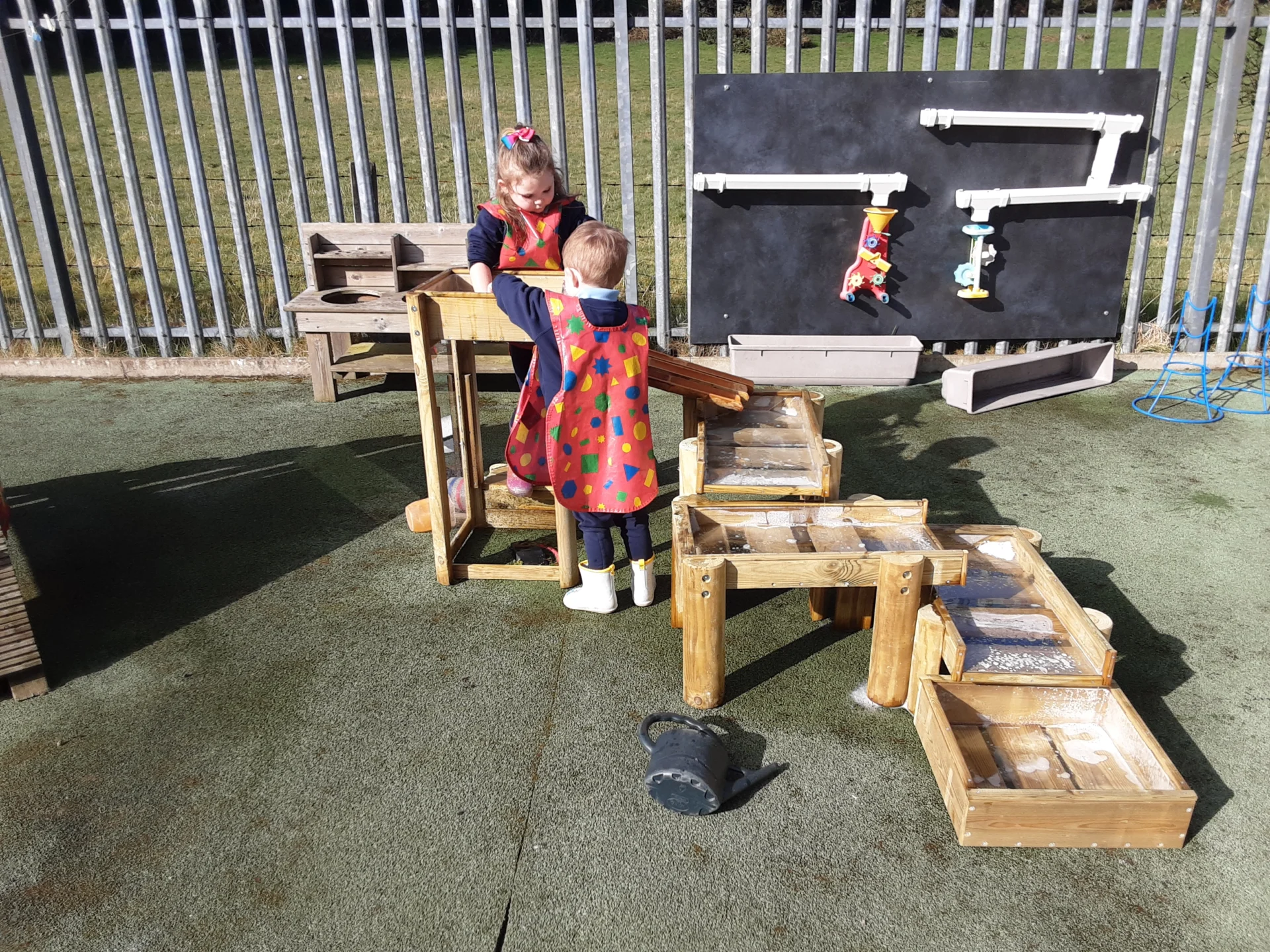 Outdoor play area at Kilrea Community Early Years preschool