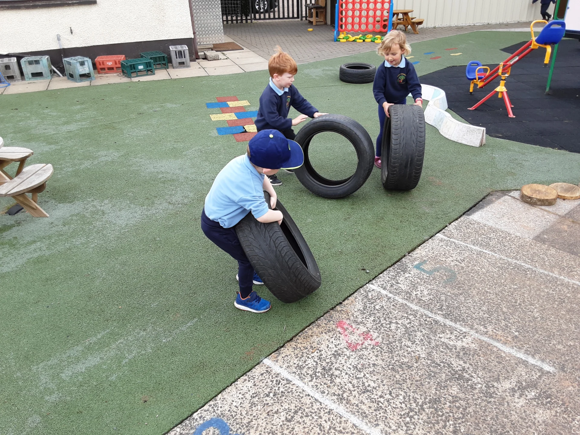 Outdoor play area at Kilrea Community Early Years preschool